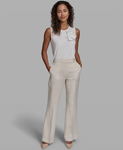 Karl Lagerfeld Paris Women's Wide-Leg Woven Pants