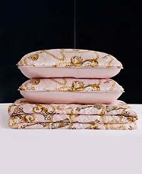 Baby Phat Printed Satin Chain 3-Pc. Quilt Set, King