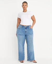 Good American Women's Vintage Low-Rise Jeans