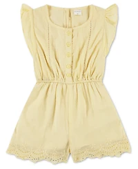abercrombie kids Girls' Flutter Sleeve Eyelet Romper