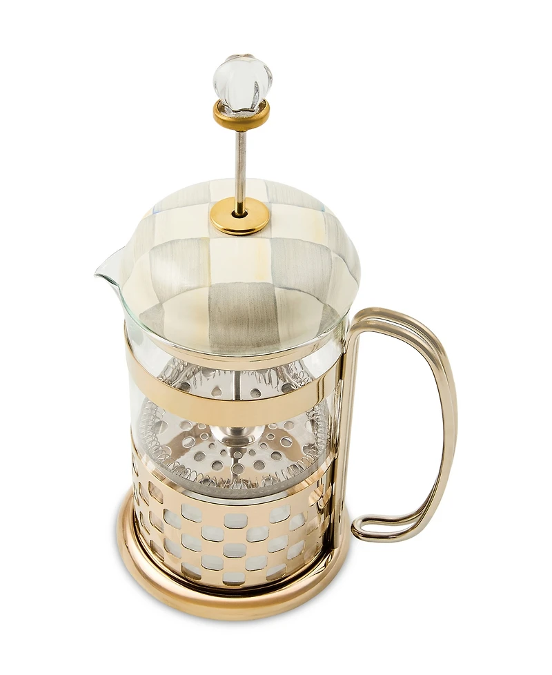 MacKenzie-Childs Sterling Check French Press