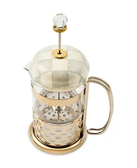 MacKenzie-Childs Sterling Check French Press