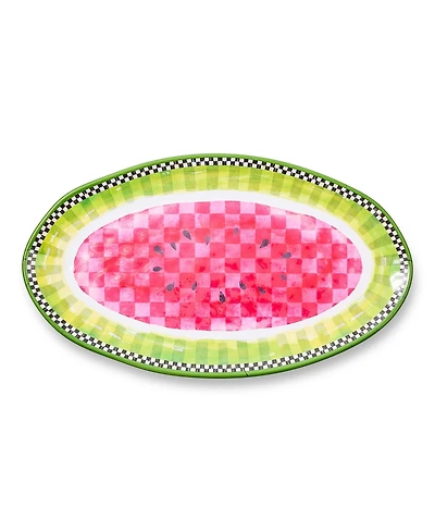 MacKenzie-Childs Watermelon Melamine Oval Platter