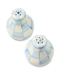 MacKenzie-Childs Sky Blue Check Salt & Pepper Shakers, 2-Pc. Set