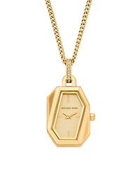 Michael Kors Women's Suri Quartz Two-Hand Gold Stainless Steel Pendant Watch 24mm