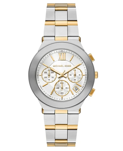 Michael Kors Women's Billie Quartz Chronograph Two-Tone Stainless Steel Watch 37mm