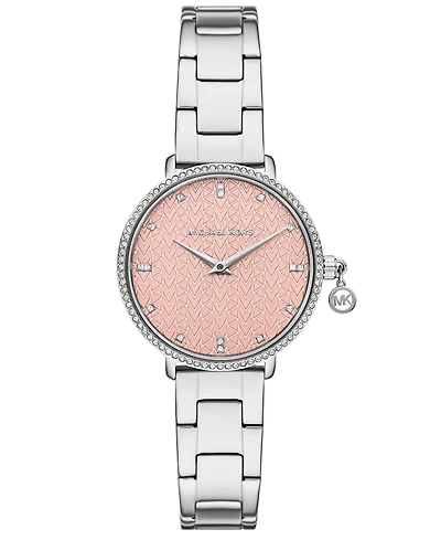 Michael Kors Women's Pyper Quartz Two-Hand Silver Stainless Steel Watch 32mm