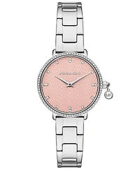 Michael Kors Women's Pyper Quartz Two-Hand Silver Stainless Steel Watch 32mm