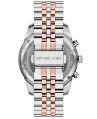 Michael Kors Men's Lexington Automatic Three-Hand Two-Tone Stainless Steel Watch 45mm