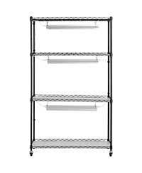 Sugift 4-Tier Plant Shelf with 90W Full Spectrum Grow Light