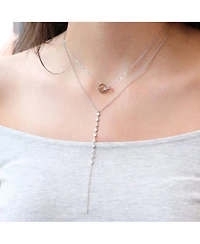 The Lovery Interlocking Cz Necklace Sterling Silver