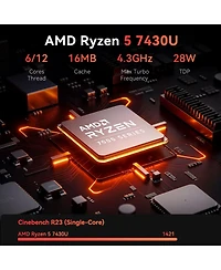 Hp Essential 17.3" Laptop – Ryzen 5 7430U, 32GB Ram, 512GB Ssd, Radeon Graphics, Windows 11 Pro, Hd+ 60Hz