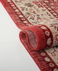 Lauren Ralph Lauren Ariel LRL1255C Red and Beige 3'3" X 4'10" Area Rug