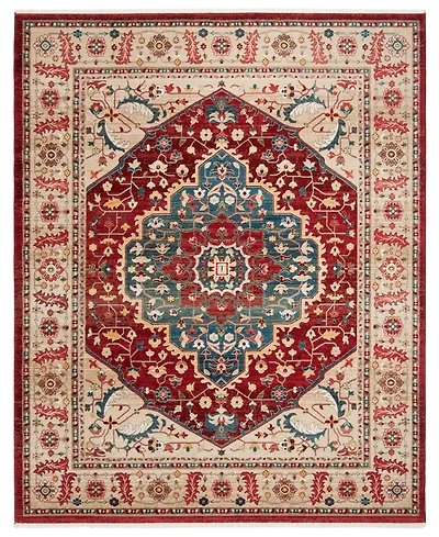 Lauren Ralph Lauren Chloe LRL1221B Beige and Red 8' X 10' Area Rug
