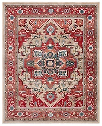 Lauren Ralph Lauren Quentin LRL1298C Red and Beige 9' X 12' Area Rug