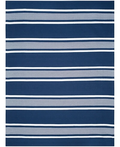 Lauren Ralph Lauren Hanover Stripe LRL2461A Navy 8' X 10' Outdoor Area Rug