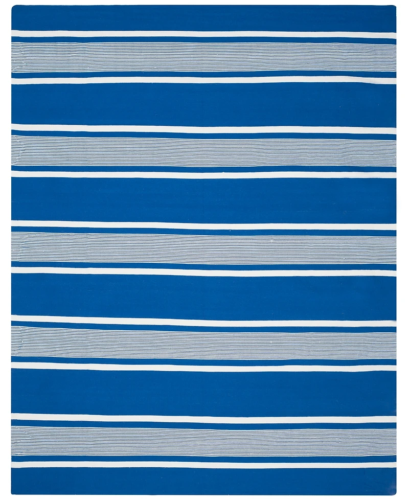 Lauren Ralph Lauren Hanover Stripe LRL2461C Blue Outdoor Area Rug Collection