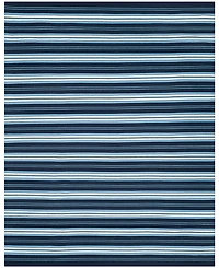 Lauren Ralph Lauren Leopold Stripe LRL2462A Navy 9' X 12' Outdoor Area Rug