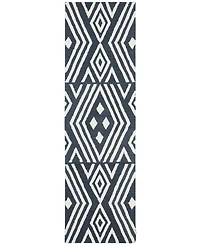 Lauren Ralph Lauren Imani Geometric LRL6609N Slate 2'3" X 8' Runner Area Rug