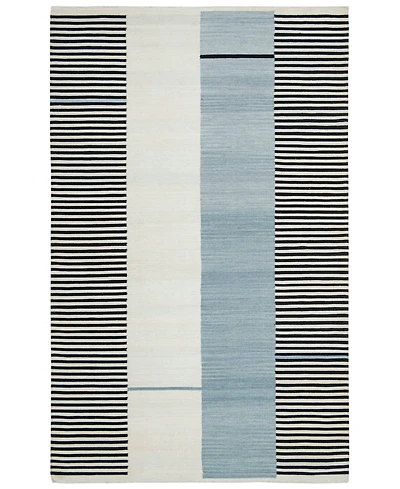 Lauren Ralph Lauren Aryn Stripe LRL7310C Slate 5' X 8' Area Rug