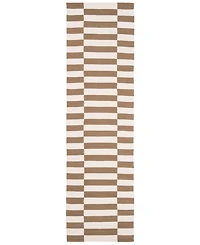 Lauren Ralph Lauren Ludlow Stripe LRL7350C Sepia 2'3" X 8' Runner Area Rug