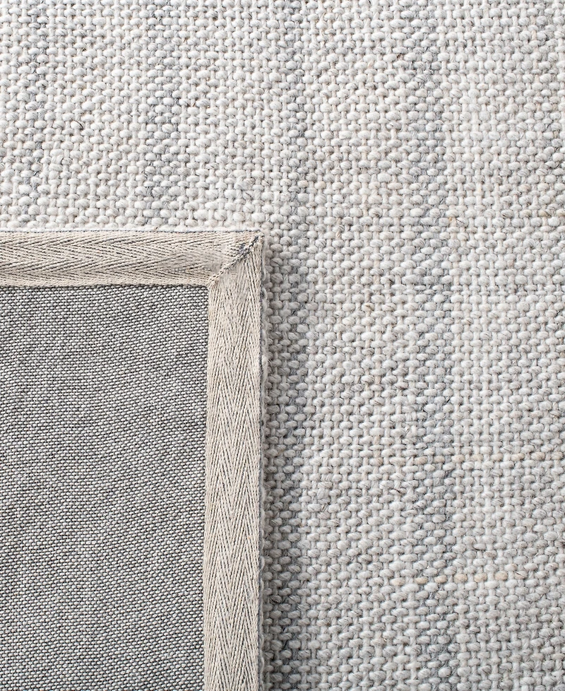 Lauren Ralph Lauren Miles Stripe LRL6400C Silver 2'6" X 8' Runner Area Rug