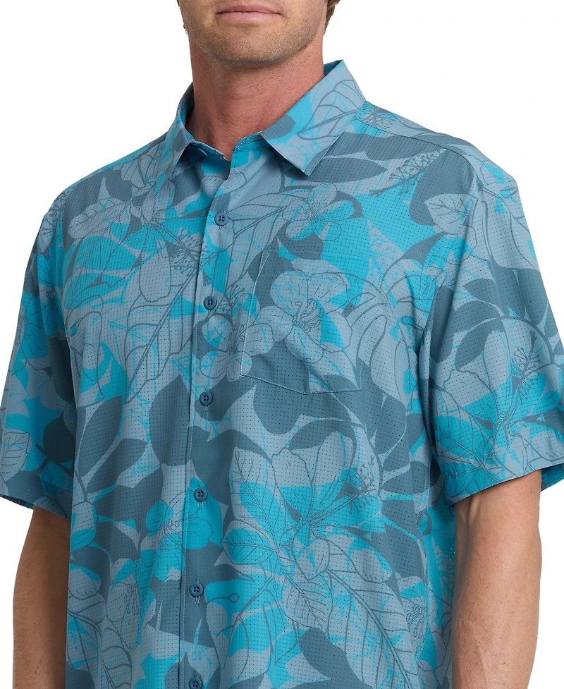 Quiksilver Waterman Men's Short-Sleeve Printed Shirt