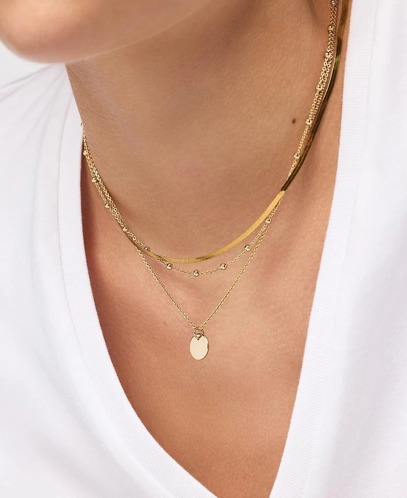 Ana Luisa Willow Set Gold-Plated Coin Necklace