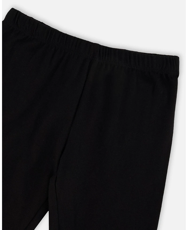 Deux par Deux Little Girls Cotton Jersey Capri