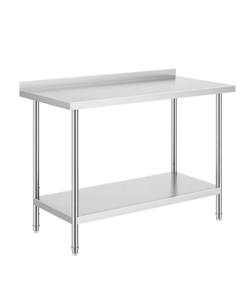 Sugift Heavy Duty Stainless Steel Work Table 24 x 48 x 36 in for Restaurant and Home Use
