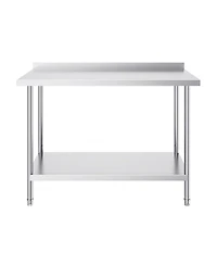 Sugift Heavy Duty Stainless Steel Work Table 24 x 48 x 36 in for Restaurant and Home Use