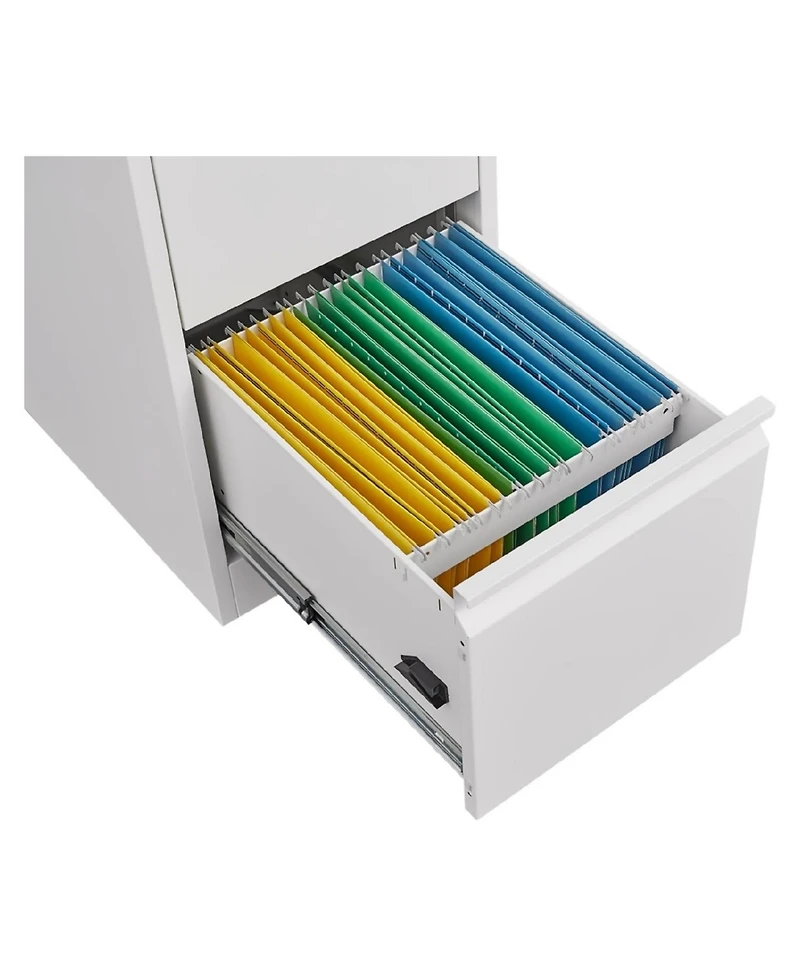 gaomon Metal Vertical Filing Cabinet with Lock and 3 Drawers