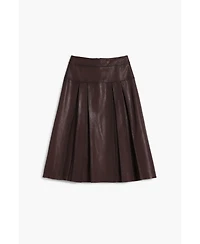 Desigual Women's Midi leather skirt