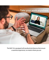 Dell 14 14" Traditional Laptop Amd Ryzen Ai 5 16GB Ram Amd Radeon Graphics 512GB Ssd Storage Windows 11 Home 60Hz - Silver