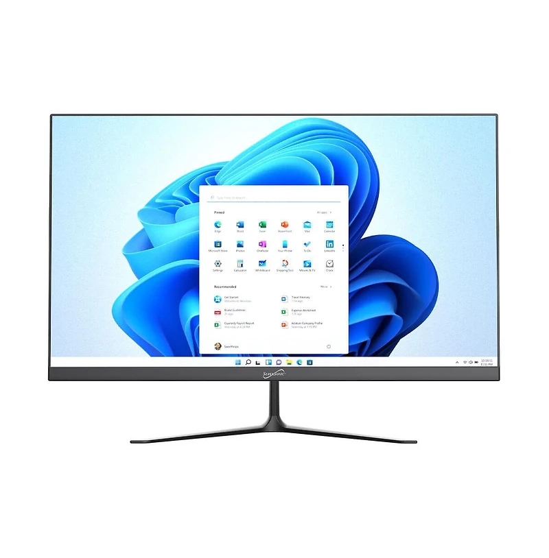 Supersonic 27" All-In-One Desktop Computer Intel Quad-Core N100 16GB Ram 512GB Ssd Intel Uhd Graphics Windows 11 – Gray
