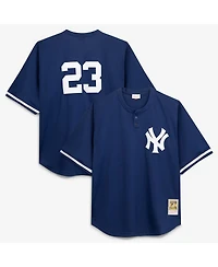 Mitchell & Ness Men's Don Mattingly Navy New York Yankees Cooperstown Collection Big Tall Mesh Batting Practice Jersey