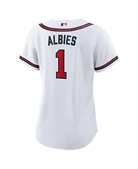 Nike Women's Ozzie Albies White Atlanta Braves Home Replica Jersey