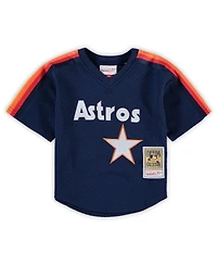 Mitchell & Ness Preschool Toddler Nolan Ryan Navy Houston Astros Cooperstown Collection Mesh Batting Practice Jersey
