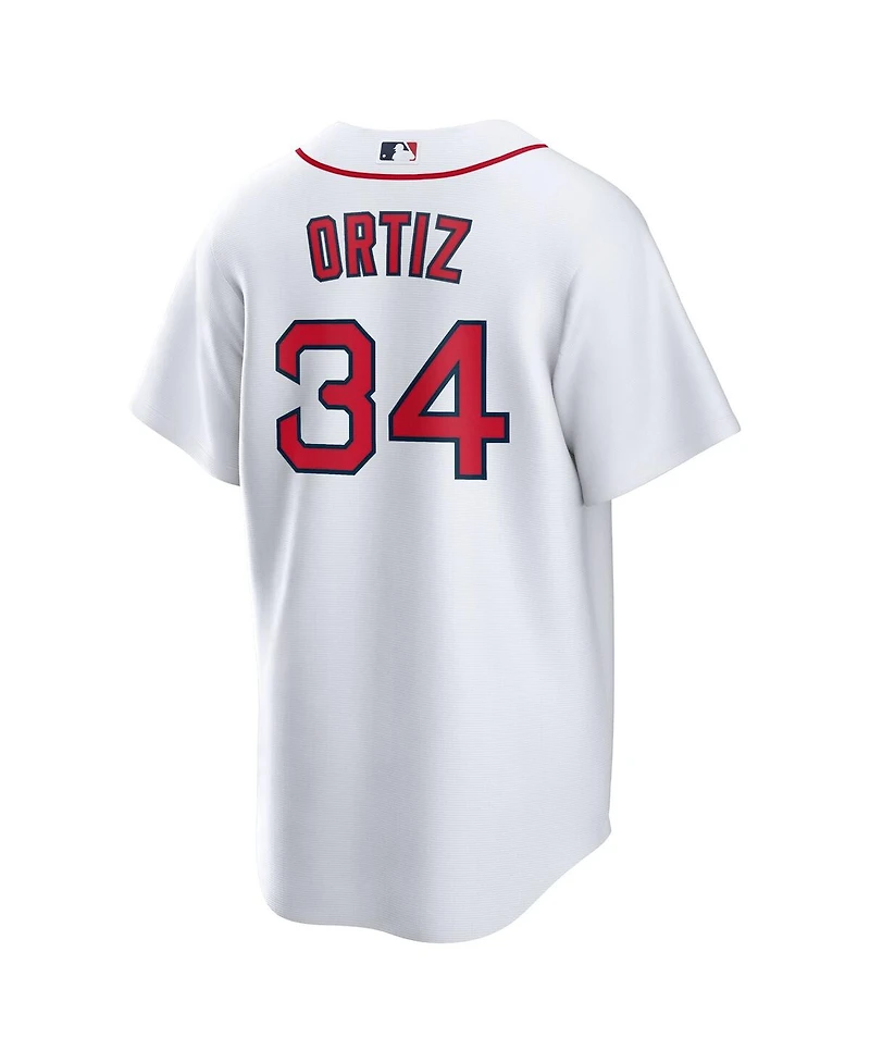 Nike Men's David Ortiz White Boston Red Sox Home Replica Player Jersey