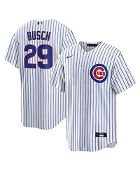 Nike Men's Michael Busch White Chicago Cubs Home Replica Jersey