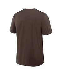 Nike Men's Brown San Diego Padres Authentic Collection Early Work Tri-Blend Dri-fit T-Shirt