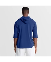 Nike Men's Gray New York Mets Authentic Collection Flux Dri-fit Raglan 3/4-Sleeve Hoodie