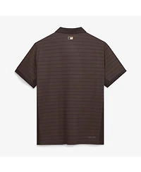 Nike Men's Brown San Diego Padres Authentic Collection Striped Victory Dri-fit Polo Shirt