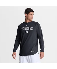 Nike Men's Navy New York Yankees Authentic Collection Raglan Dri-fit Sweatshirt