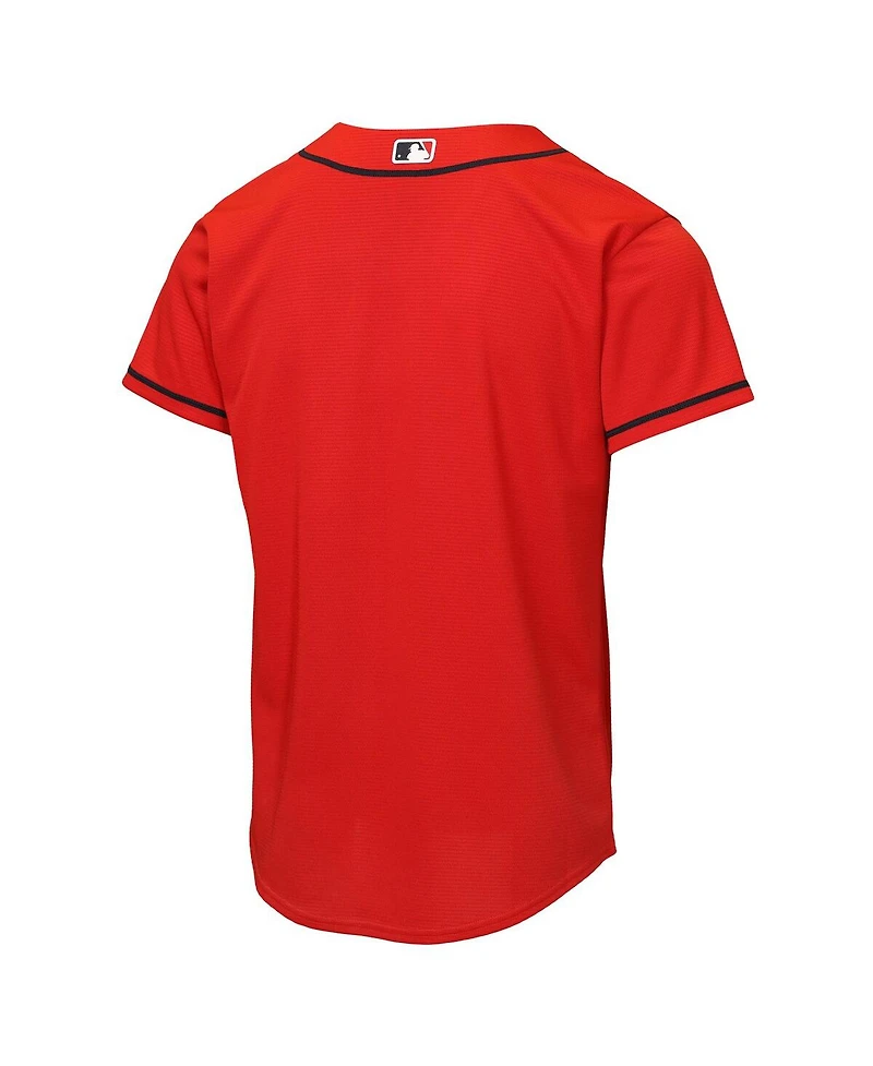 Nike Big Boys and Girls Red Atlanta Braves Alternate Replica Jersey