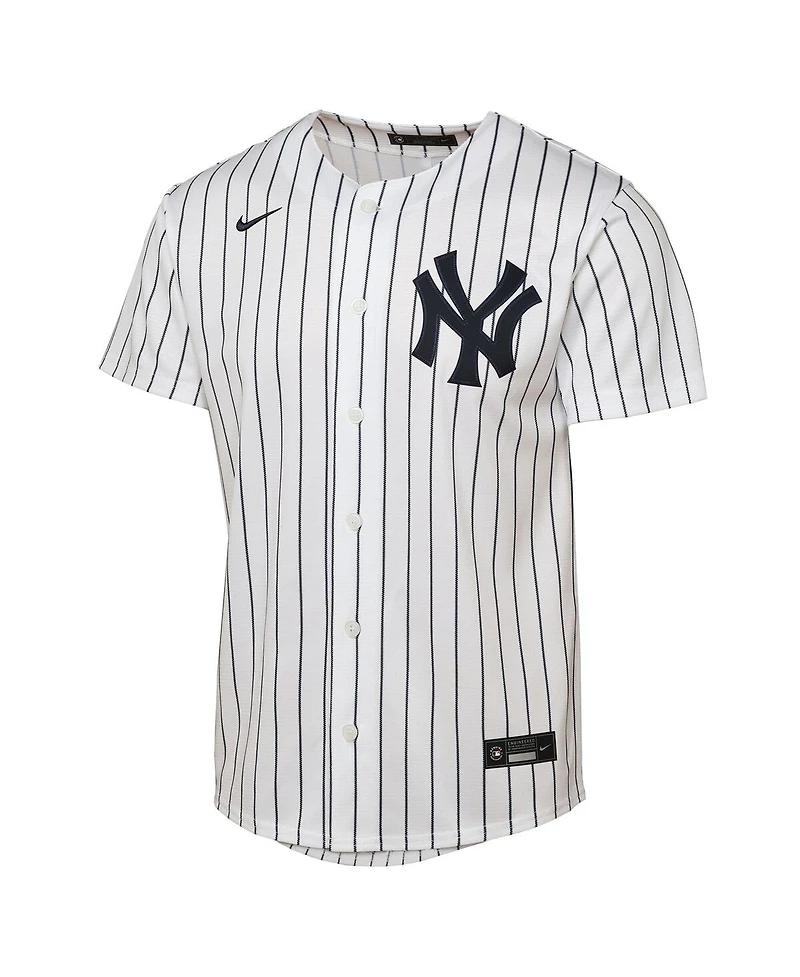 Nike Big Boys and Girls Aaron Judge White New York Yankees Home Replica Player Jersey