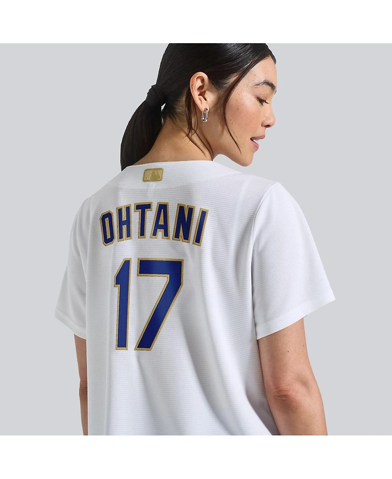 Nike Women's Shohei Ohtani White Los Angeles Dodgers 2026 Gold Collection Stadium Jersey
