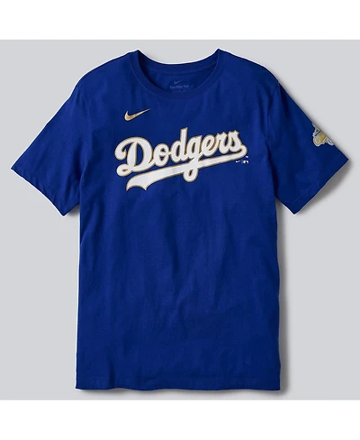 Nike Men's Freddie Freeman Royal Los Angeles Dodgers 2026 Gold Collection Name & Number T-Shirt