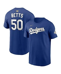 Nike Men's Mookie Betts Royal Los Angeles Dodgers 2026 Gold Collection Name Number T-Shirt