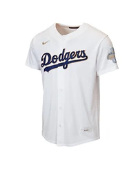 Nike Big Boys and Girls White Los Angeles Dodgers 2026 Gold Collection Home Replica Jersey